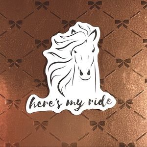 Equestrian Horse Girl Horse Boy Cowboy CowGirl Single Decor Waterproof Sticker